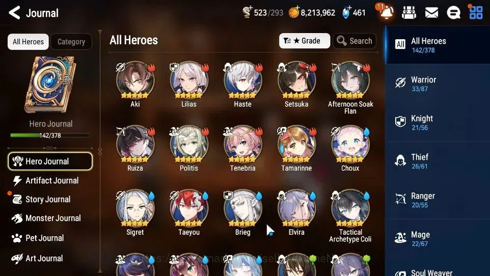 Epic Seven Accounts GLOBAL Unverif|10 ML(Notos,Salome,NM Luna,Zio,Etc) image 7