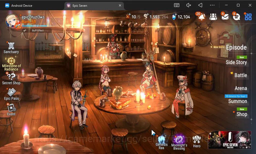 Epic Seven Accounts GLOBAL Unverif|NEW ERA|6 ML(Salome,DB Senya,Har Se image 1