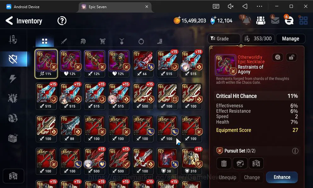 Epic Seven Accounts GLOBAL Unverif|NEW ERA|6 ML(Salome,DB Senya,Har Se image 12