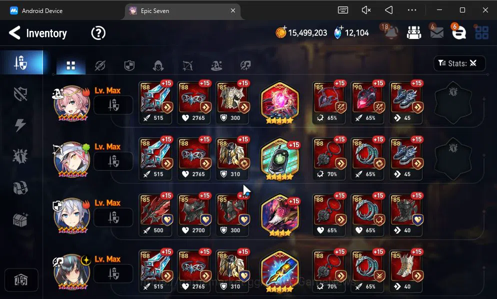 Epic Seven Accounts GLOBAL Unverif|NEW ERA|6 ML(Salome,DB Senya,Har Se image 13
