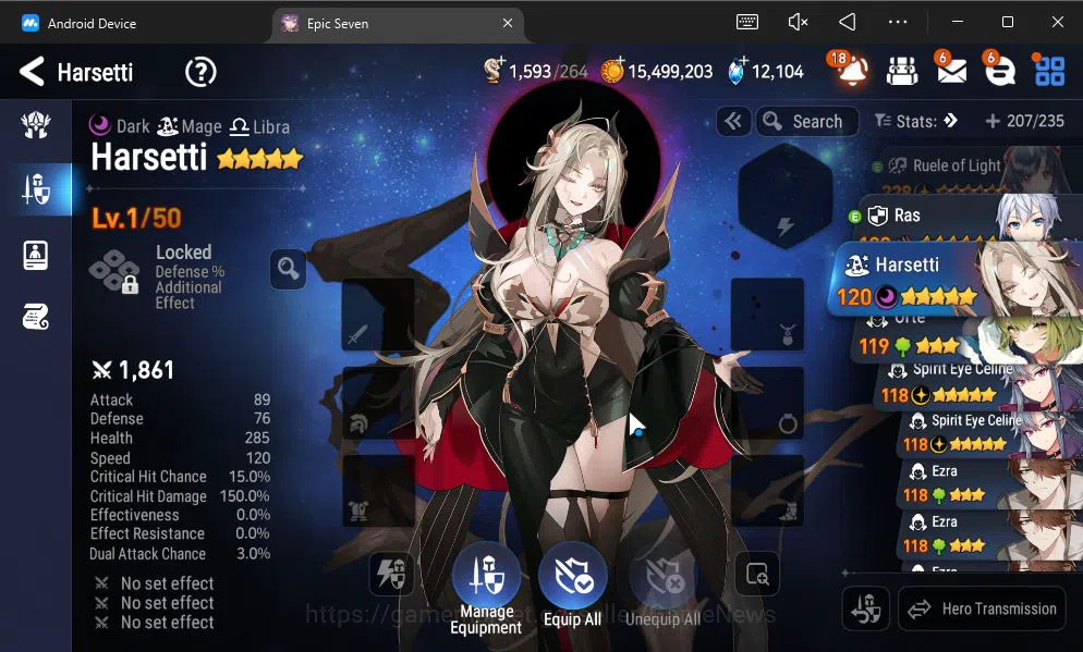 Epic Seven Accounts GLOBAL Unverif|NEW ERA|6 ML(Salome,DB Senya,Har Se image 5