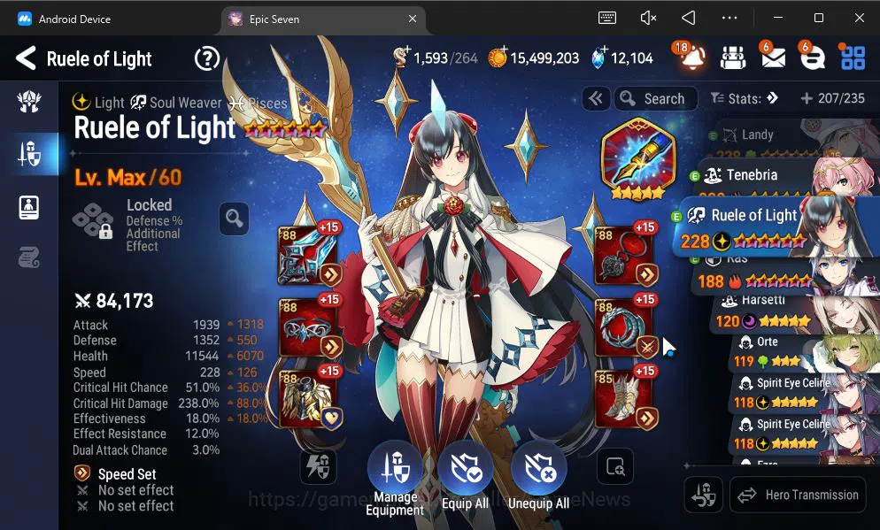 Epic Seven Accounts GLOBAL Unverif|NEW ERA|6 ML(Salome,DB Senya,Har Se image 6