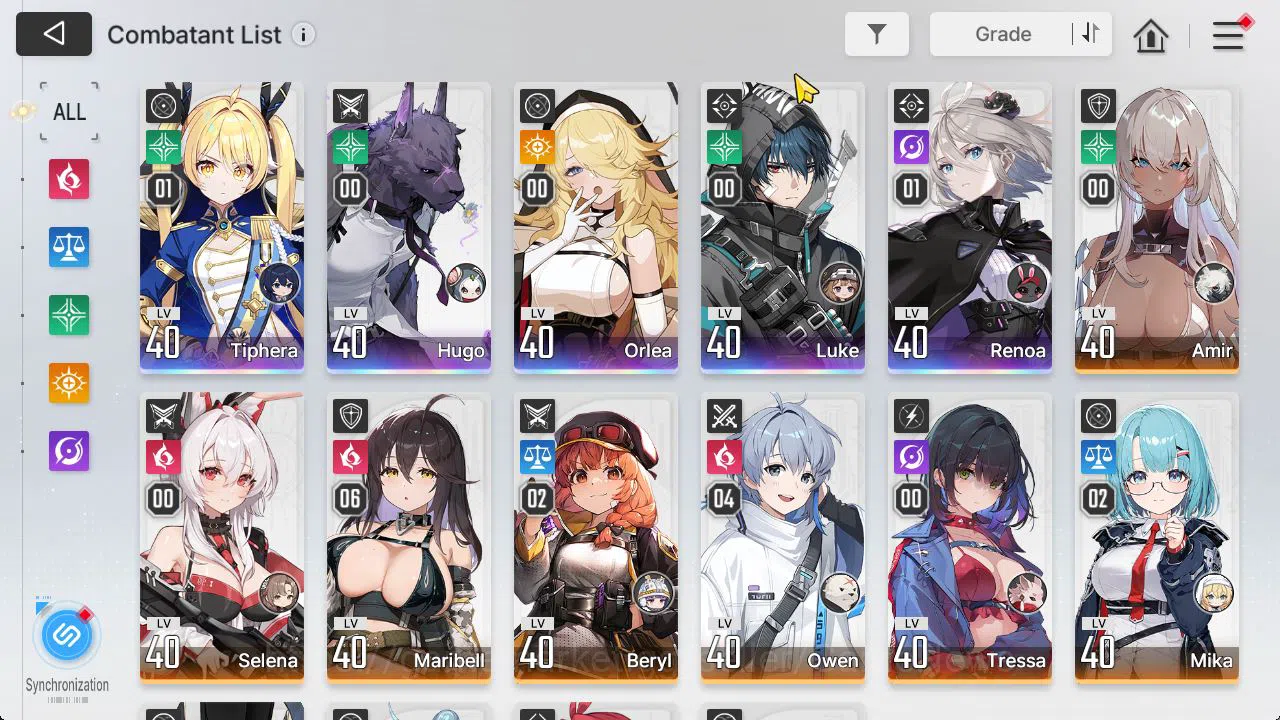 Chaos Zero Nightmare Accounts GLOBAL Lv40|5 SSR[TipheraM1,Hugo,Orlea,Luke,Orlea] image 2
