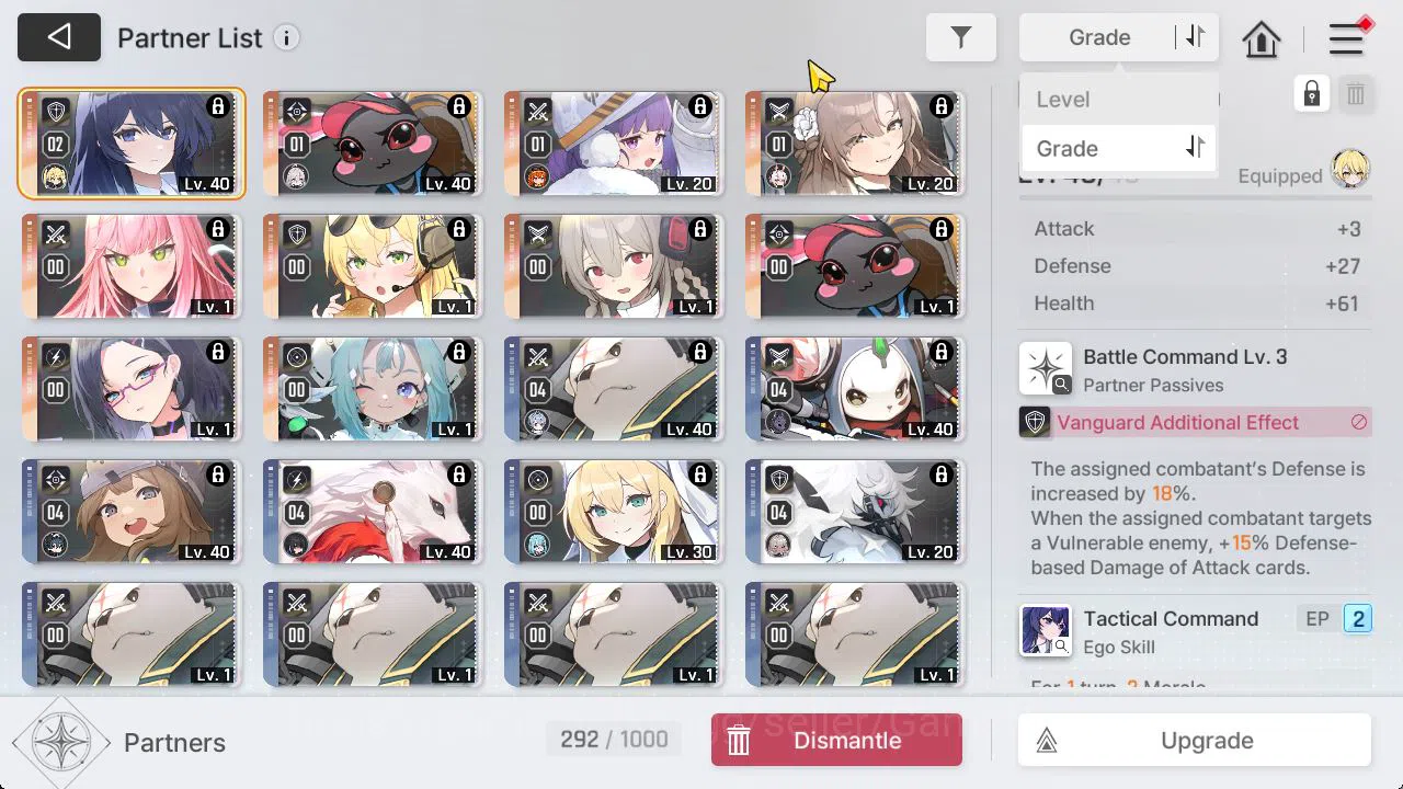 Chaos Zero Nightmare Accounts GLOBAL Lv40|5 SSR[TipheraM1,Hugo,Orlea,Luke,Orlea] image 5