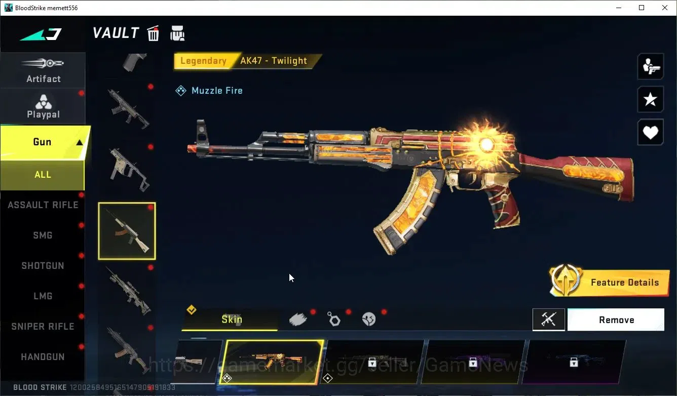 Blood Strike Accounts ASIA |Collab 7DS [QBZ95-Darkness] + 1 ULTRA [VOLT- image 6
