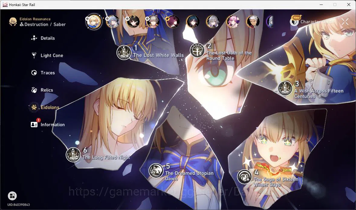 Honkai Star Rail Accounts ASIA|TL67|7limit|Saber E6+sign,Kafka,Sunday,Danhen image 8