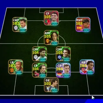 eFootball Accounts Legends & Iconic Players Android|22 Epic C.Ronaldo,F.Totti,Matthaus,Xabi