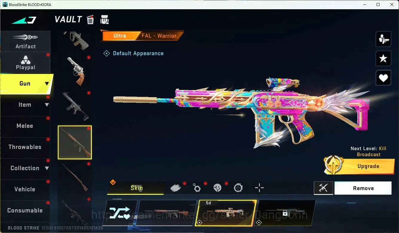 Blood Strike Accounts ASIA|LIMITED=MP155|COLLAB=MCX,AR97,|ULTRA=M4A1,ORI image 13
