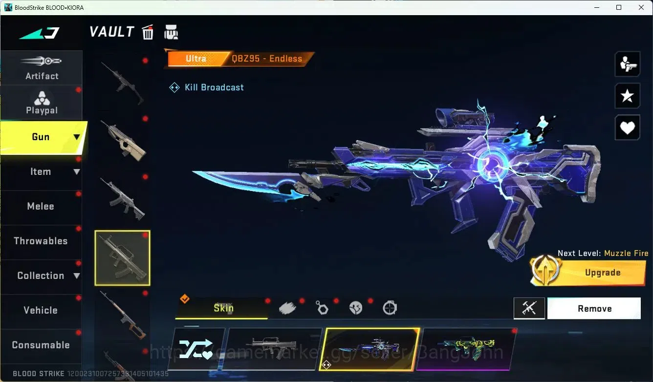 Blood Strike Accounts ASIA|LIMITED=MP155|COLLAB=MCX,AR97,|ULTRA=M4A1,ORI image 14