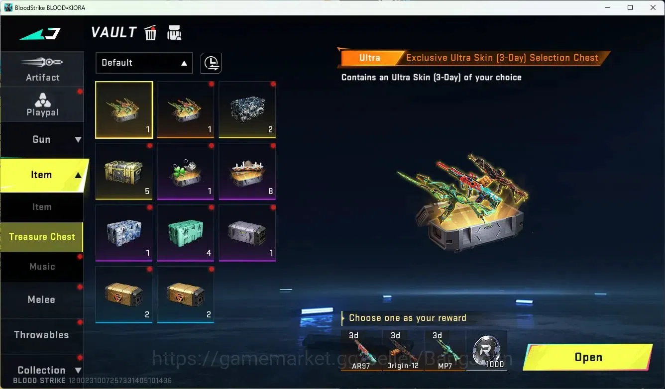 Blood Strike Accounts ASIA|LIMITED=MP155|COLLAB=MCX,AR97,|ULTRA=M4A1,ORI image 16