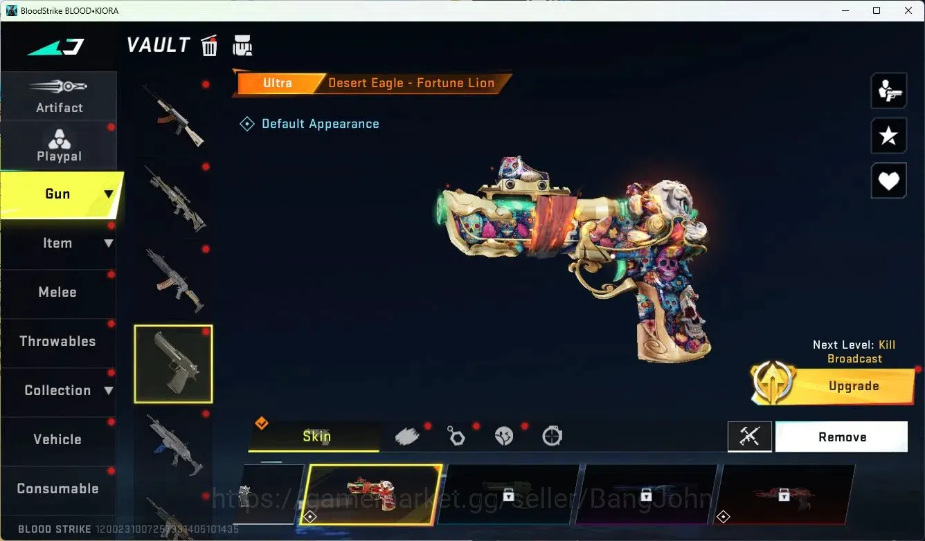 Blood Strike Accounts ASIA|LIMITED=MP155|COLLAB=MCX,AR97,|ULTRA=M4A1,ORI image 7