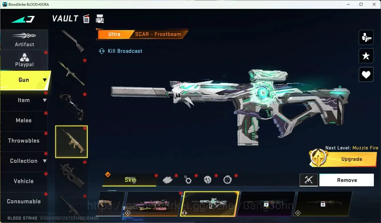 Blood Strike Accounts ASIA|LIMITED=MP155|COLLAB=MCX,AR97,|ULTRA=M4A1,ORI image 9