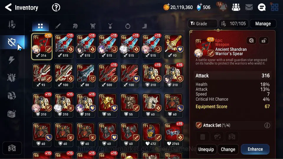 Epic Seven Accounts GLOBAL Unverif|New Era|8 ML(Salome,Judge Kise,US C image 10