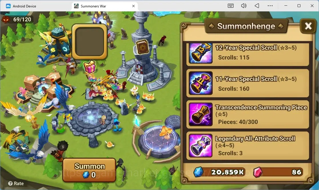 Summoners War: Sky Arena Accounts GLOBAL | NB 5 TESHAR,Starter Gacha 115 12Y+160 11Y image 3
