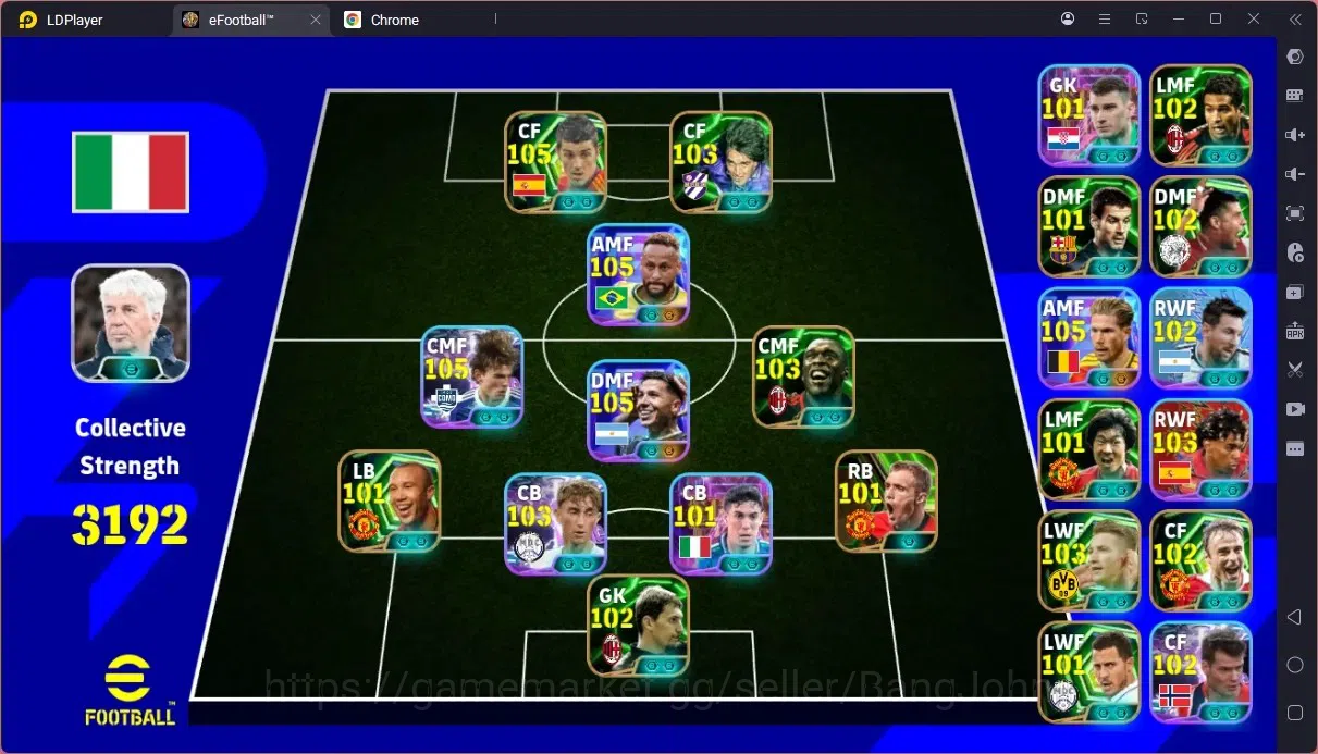 eFootball Accounts Legends & Iconic Players Mobile |PW 3192|Epic Villa,Reus,Berbatov,Rijkaard,Ji Sung Etc|Showtime New 1