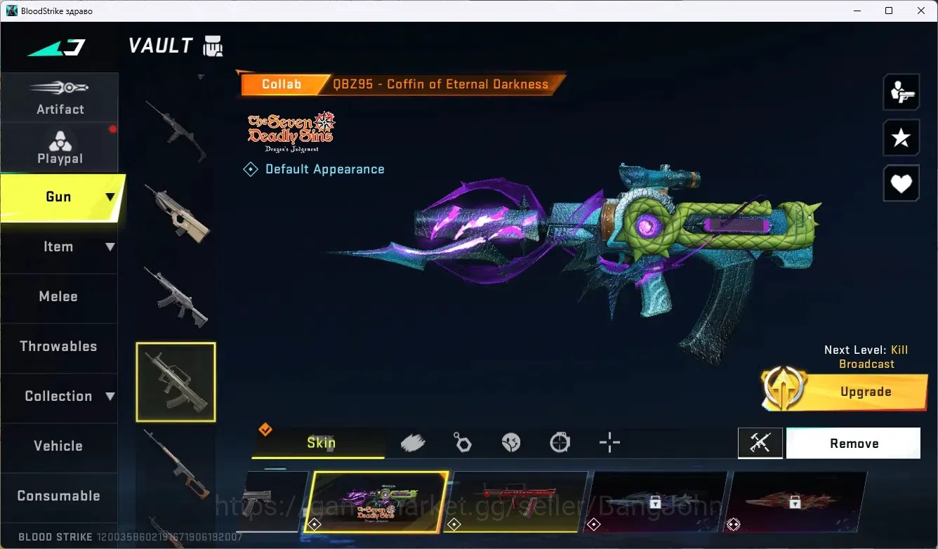 Blood Strike Accounts ASIA | Eternal MP5 - Bloodrift | 3 7DS Gun | 6 Ult image 10