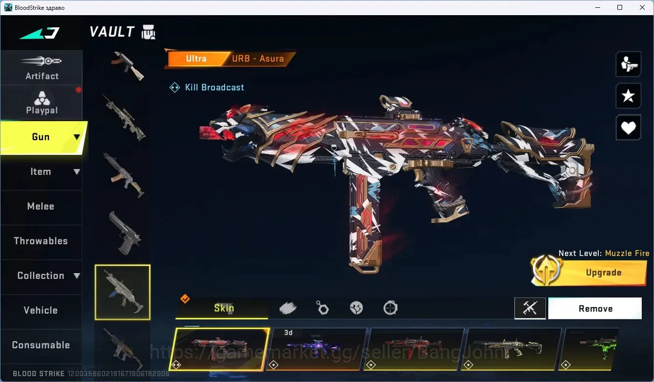 Blood Strike Accounts ASIA | Eternal MP5 - Bloodrift | 3 7DS Gun | 6 Ult image 5