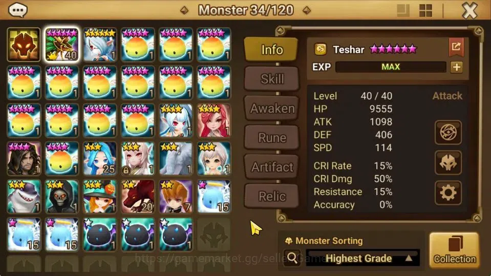 Summoners War: Sky Arena Accounts Starter ASIA|Lv 26|Ready Gacha|103 12 YSC + 160 11 YSC + 3 LAAS + 5 LS + 4 LDS + 121 MS |1 10