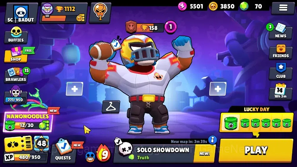 Brawl Stars Accounts 1112 Trophy|17 Brawlers 2 Max (Edgar&Rico)|6k Bling,5k PP|1 HyprC(Sovereign Gem Rico),2 Mythic,6 1