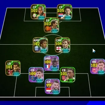eFootball Accounts Legends & Iconic Players Android|Power 3146|8 Epic Van Basten,Scholes,Drogba,Hazard,Michael Owen|Show
