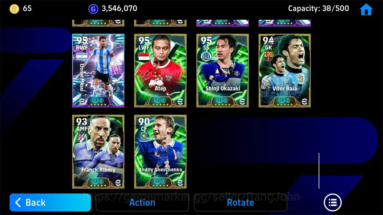 eFootball Accounts Legends & Iconic Players Mobile|PW 3215|Epic Costa,Baresi,Totti,Zanetti,Rijkaard, Etc|SHW 1