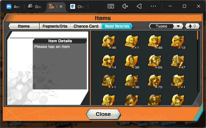 One Piece Bounty Rush Accounts Others GLOBAL| EX 1| PR 25|Onigashima Zoro, Soba Mask,HH Uta|More Detail Check SS|OPBR275B 11