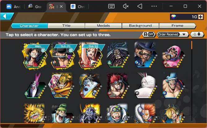One Piece Bounty Rush Accounts Others GLOBAL| EX 1| PR 25|Onigashima Zoro, Soba Mask,HH Uta|More Detail Check SS|OPBR275B 2