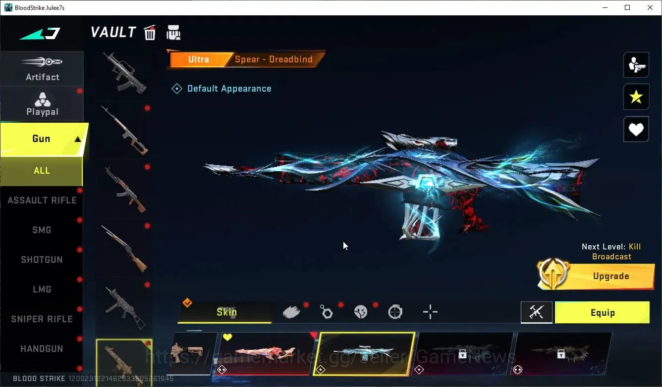 Blood Strike Accounts ASIA|ETERNAL Lv2 Spear-Relic| 7 ULTRA [Spear,Vecto image 8
