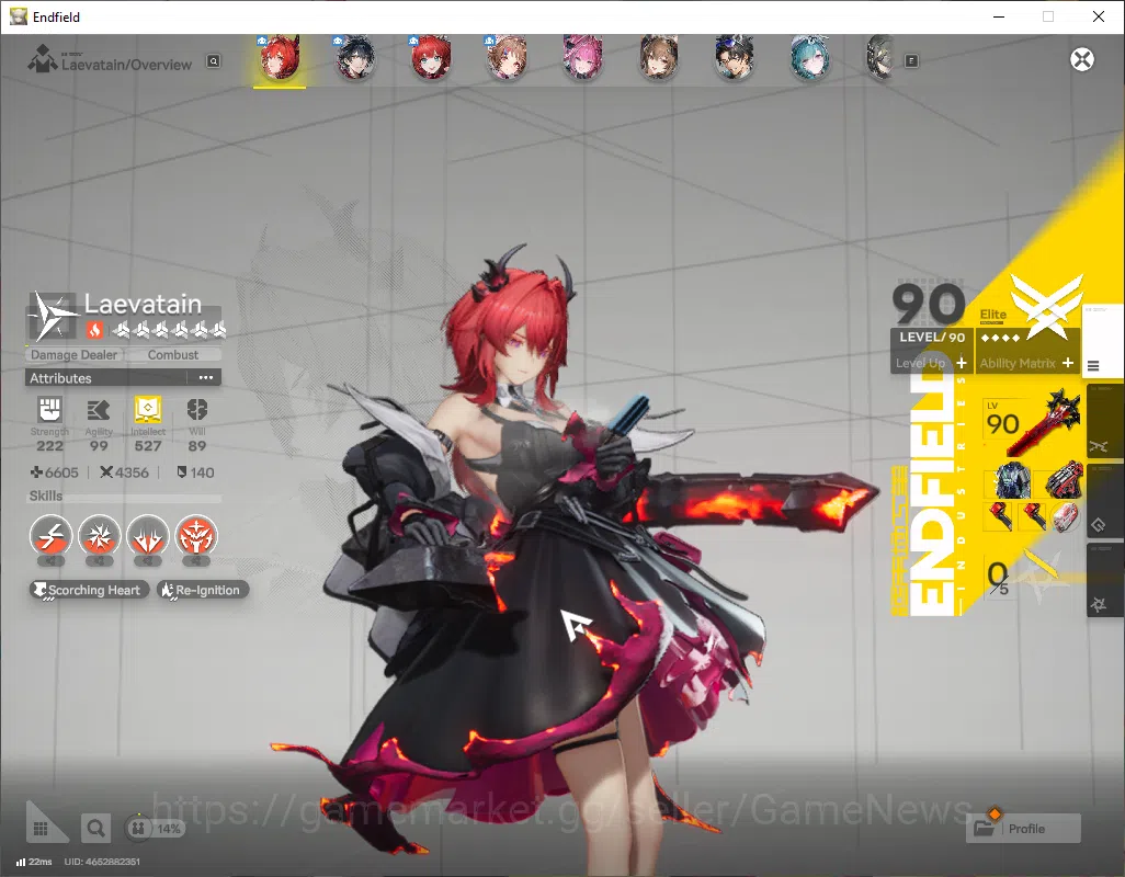 Arknights: Endfield Accounts ASIA|Lv53|8SSR(4Limited)+11(*6WP)|(Laevatain,Yvone image 3