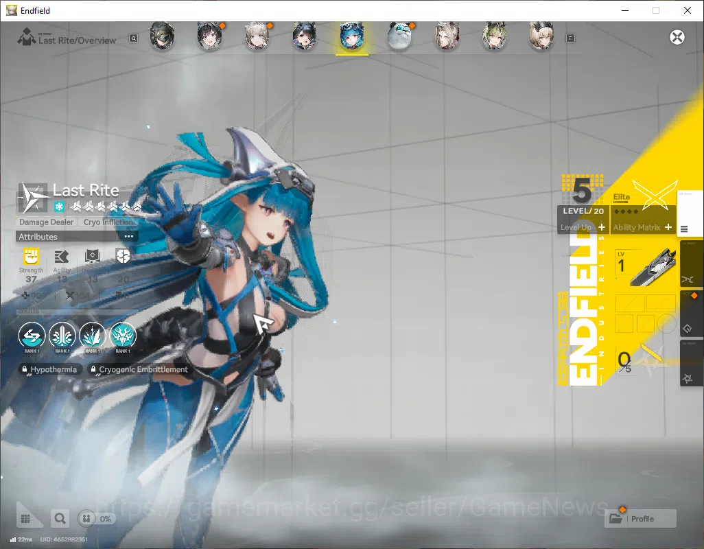 Arknights: Endfield Accounts ASIA|Lv53|8SSR(4Limited)+11(*6WP)|(Laevatain,Yvone image 7