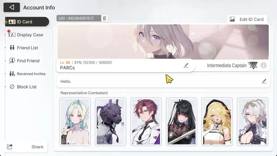 Chaos Zero Nightmare Accounts GLOBAL Lv 54|6 SSR[(HeidemarieM2,Nine)+Sign,HugoM1 image 2