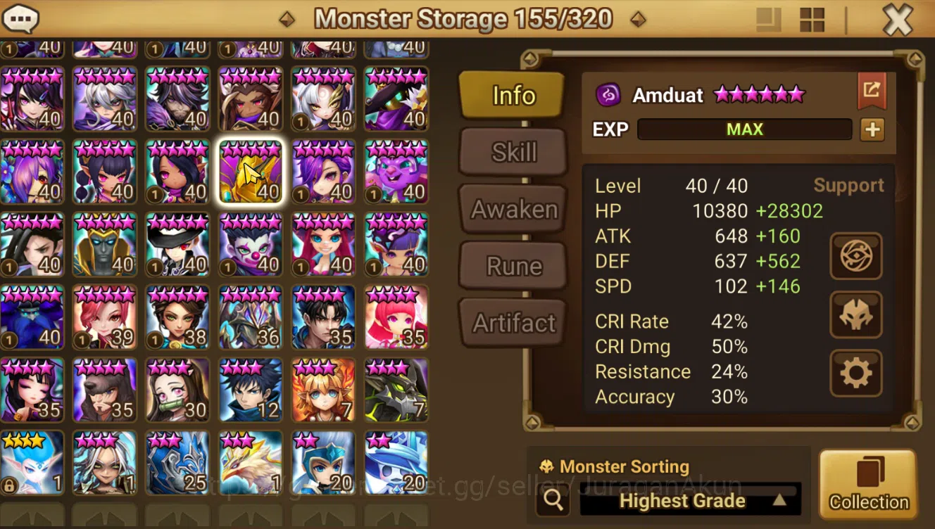 Summoners War: Sky Arena Accounts End-Game ASIA Good ACC|2 LND(Daniel,Rahul)|105 NB5 Total(Oliver,Vanessa,Etc)|Ready RTA,G 7