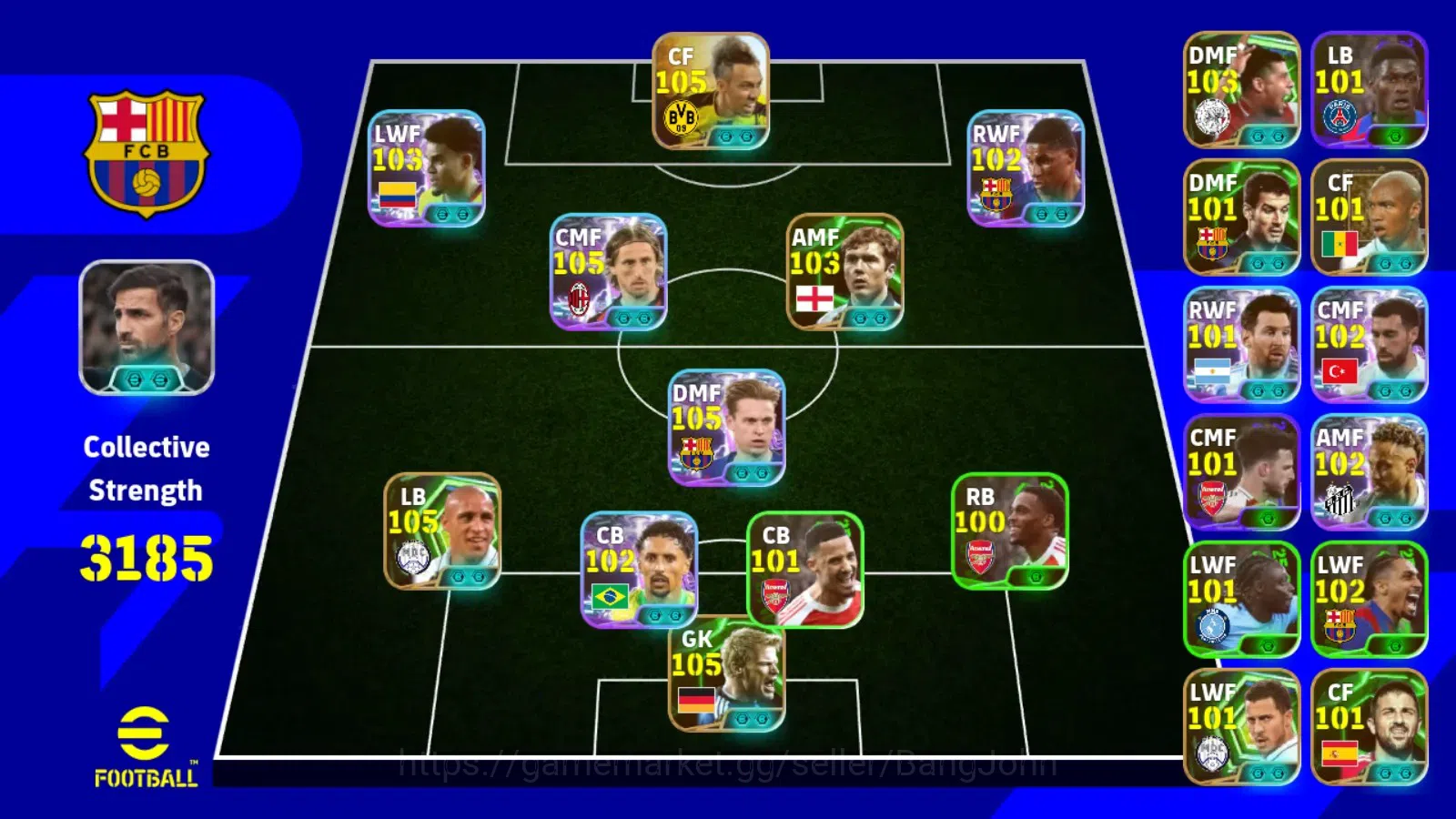 eFootball Accounts Android|PW 3185 |Aubameyang minatoRoberto epic,Mod image 6