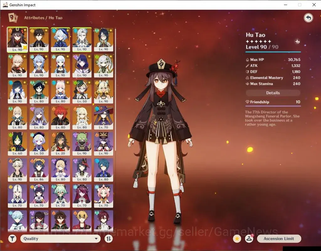Genshin Impact Accounts ASIA|AR 59|15 Limited+6(*5Weapon)|(Furina,HutaoC1, image 3