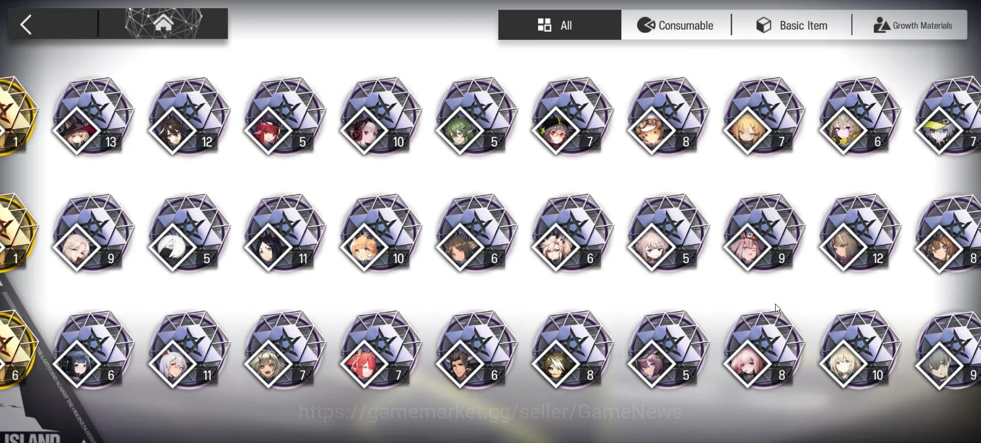 Arknights Accounts Mid-Tier Lv 73|168 OP+4 Skin|8 Limited+16 (6*OP)+18k Oru+167 11