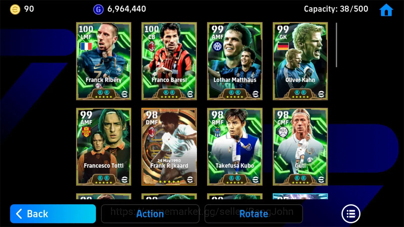 eFootball Accounts Mobile|PW 3223|Frank Rijkaard BigT,Franck Ribery E image 5