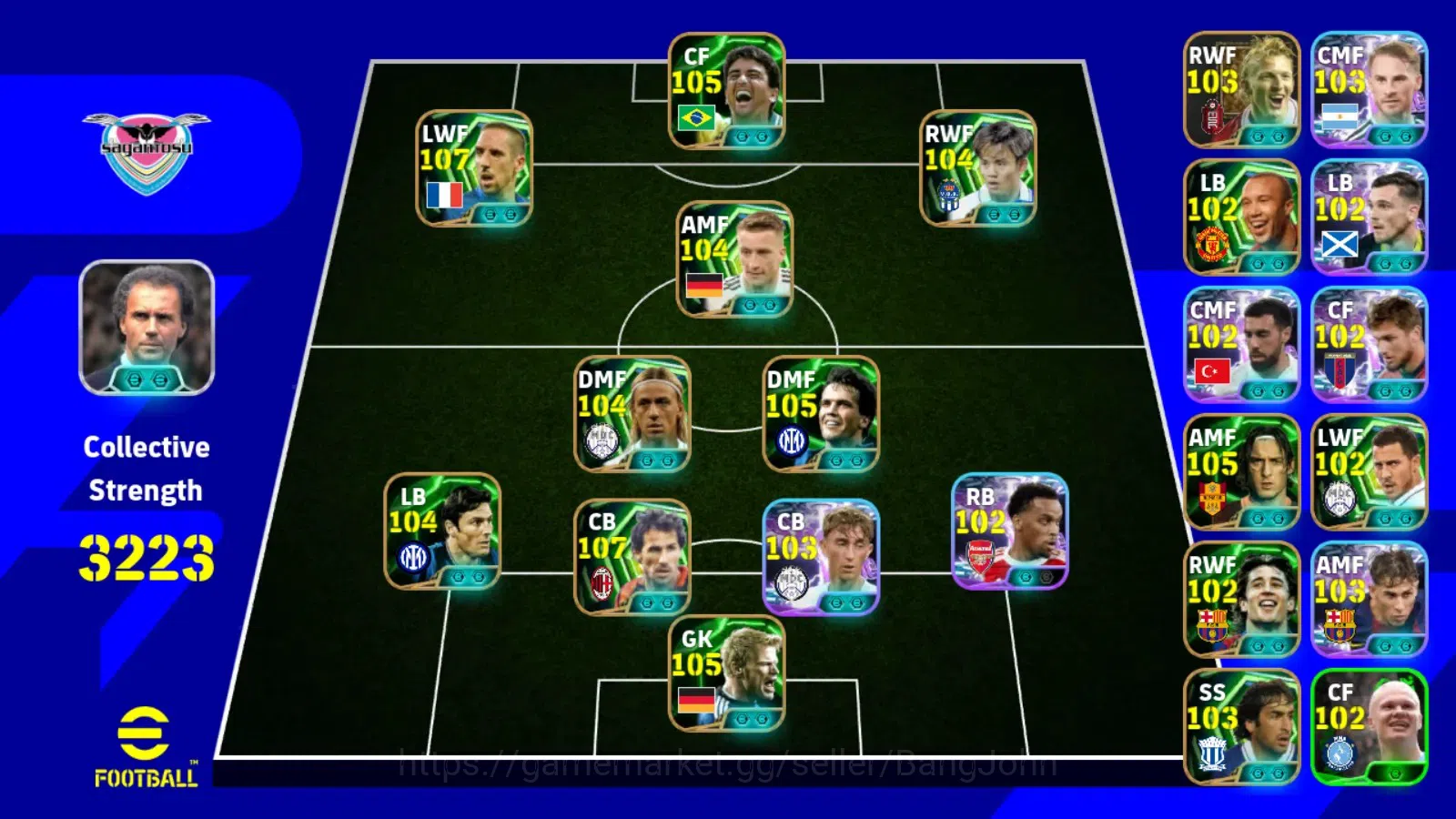 eFootball Accounts Mobile|PW 3223|Frank Rijkaard BigT,Franck Ribery E image 8