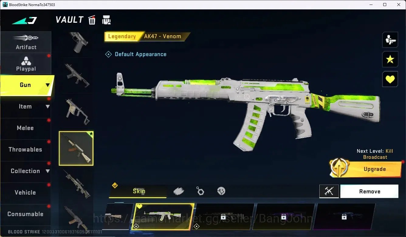 Blood Strike Accounts ASIA|Collab Gun MCX - EVA-00|4 Legendary Gun|1 Leg image 2