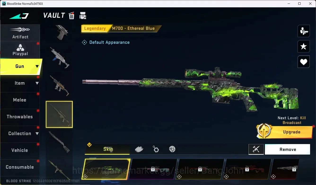 Blood Strike Accounts ASIA|Collab Gun MCX - EVA-00|4 Legendary Gun|1 Leg image 3