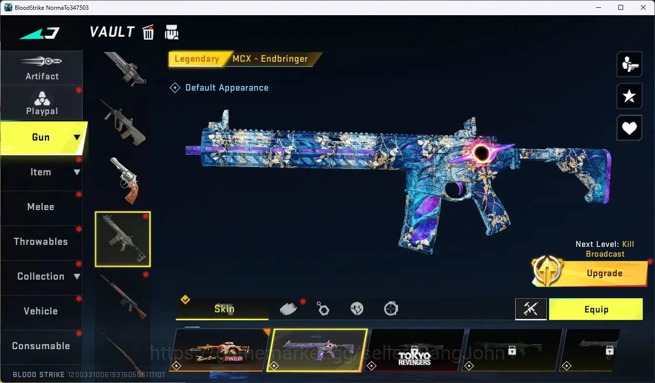 Blood Strike Accounts ASIA|Collab Gun MCX - EVA-00|4 Legendary Gun|1 Leg image 5