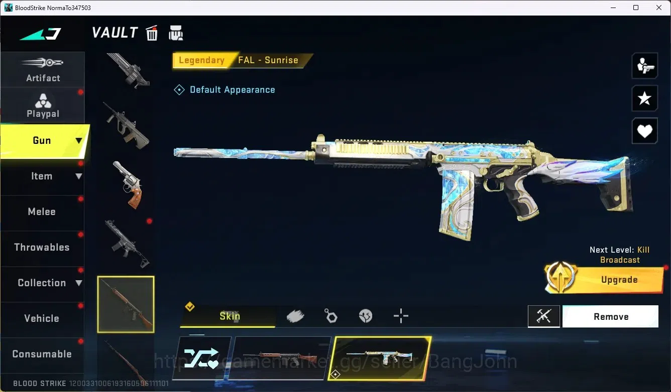 Blood Strike Accounts ASIA|Collab Gun MCX - EVA-00|4 Legendary Gun|1 Leg image 6
