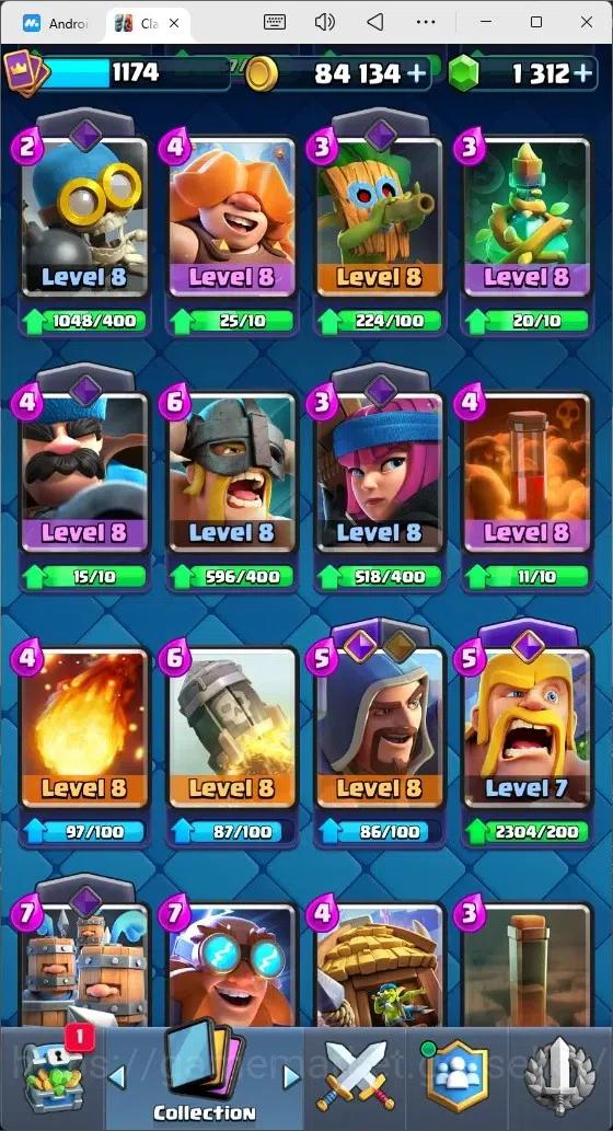 Clash Royale Accounts Mobile |Trophy 10563|1 Max Cards|5 EVO Cards|4 Her image 10