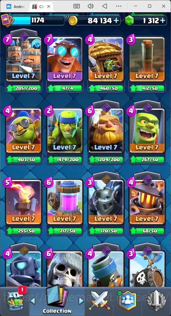 Clash Royale Accounts Mobile |Trophy 10563|1 Max Cards|5 EVO Cards|4 Her image 11