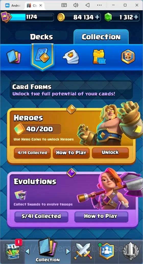 Clash Royale Accounts Mobile |Trophy 10563|1 Max Cards|5 EVO Cards|4 Her image 14