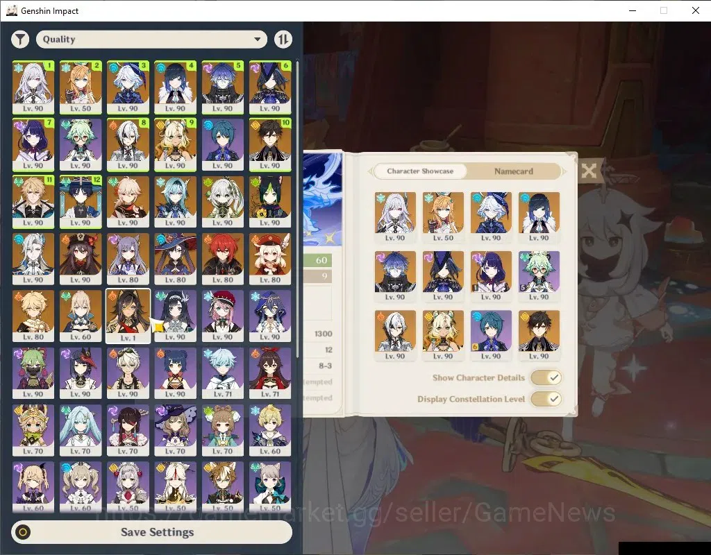 Genshin Impact Accounts Asia|AR60|PremTeam Skirk|18Limited+7(*5Wep)|Skirk, image 1
