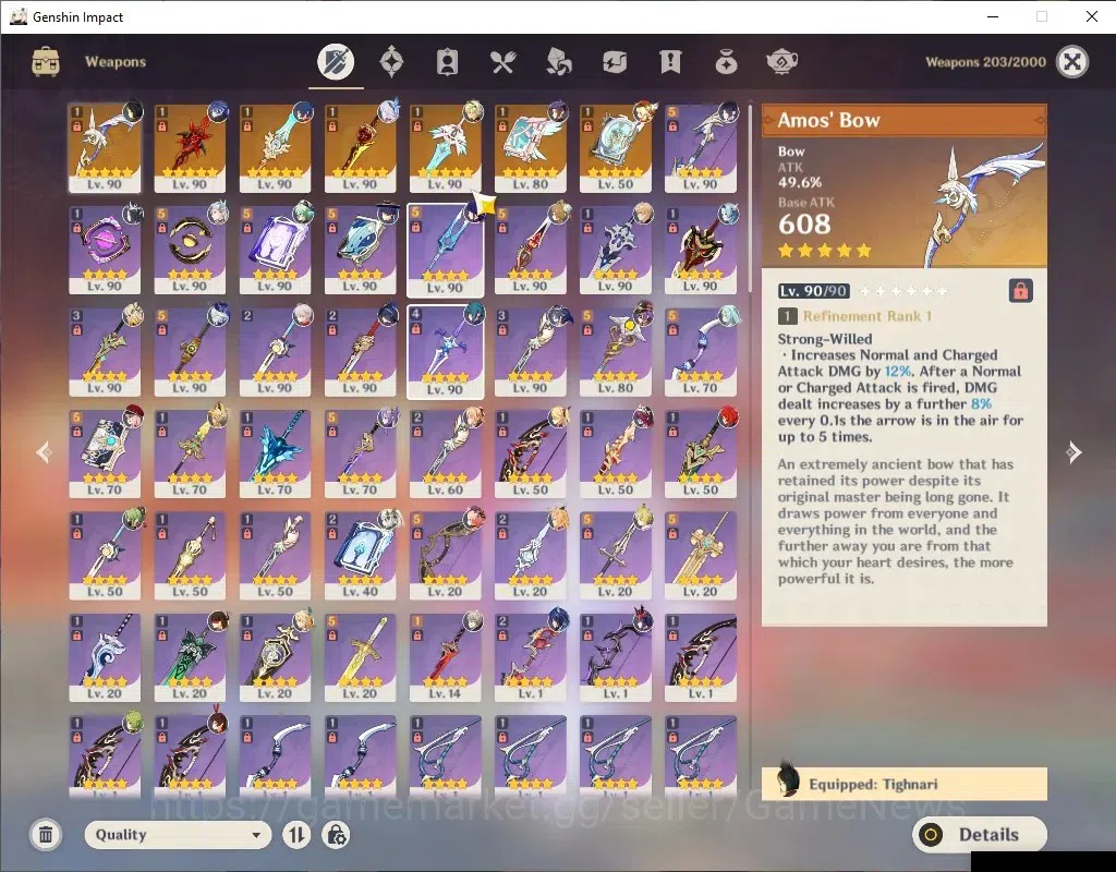 Genshin Impact Accounts Asia|AR60|PremTeam Skirk|18Limited+7(*5Wep)|Skirk, image 5