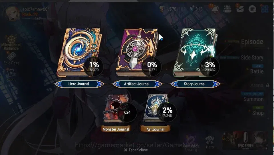 Epic Seven Accounts Global Unverif|New Era|MoonLight [ZIO] + Lidica, I image 3