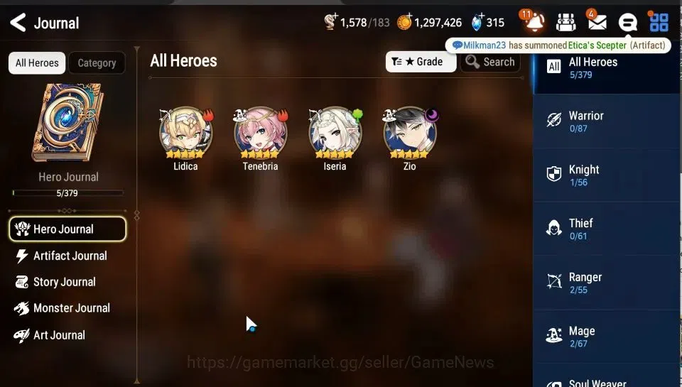 Epic Seven Accounts Global Unverif|New Era|MoonLight [ZIO] + Lidica, I image 5