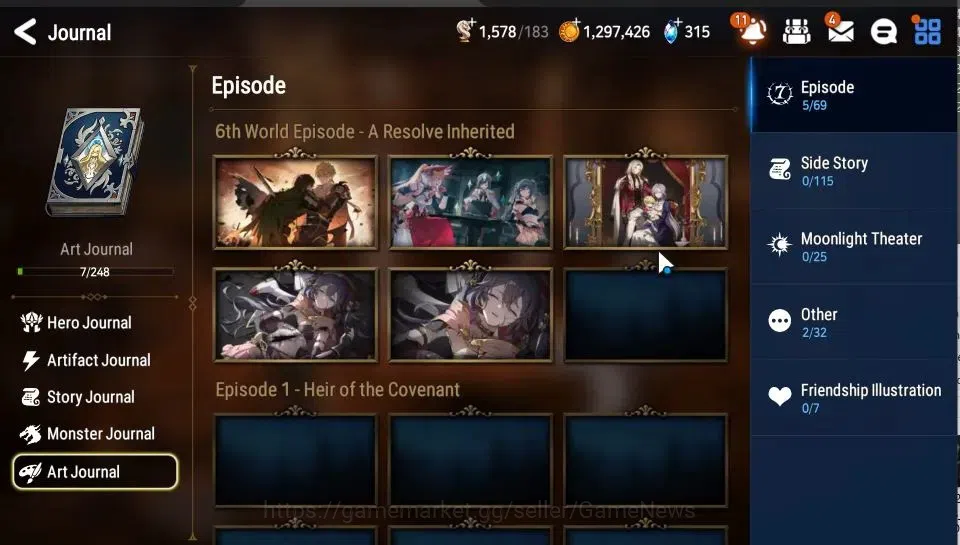Epic Seven Accounts Global Unverif|New Era|MoonLight [ZIO] + Lidica, I image 9
