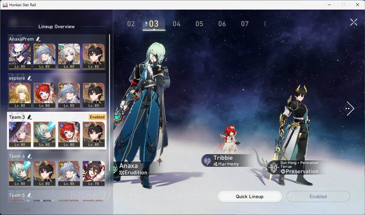 Honkai Star Rail Accounts Others ASIA|TL 68|13 Limit|PremTeam 16